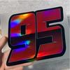 Red Laser Digital Sticker 1PC, Waterproof UV Resistant PVC Self-Adhesive Decal for Car Instrument Panel