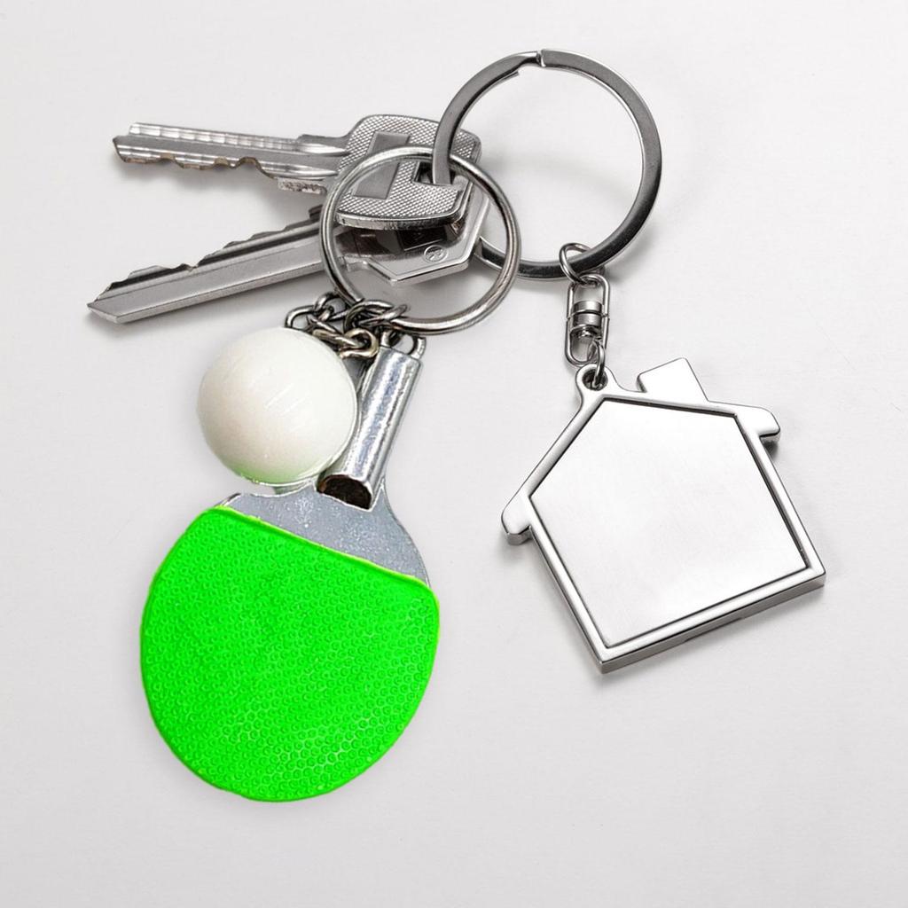 Sports Themes Table Tennis Keychain Exquisite Car Keys Holder Key for Family Valentine's Day Holiday