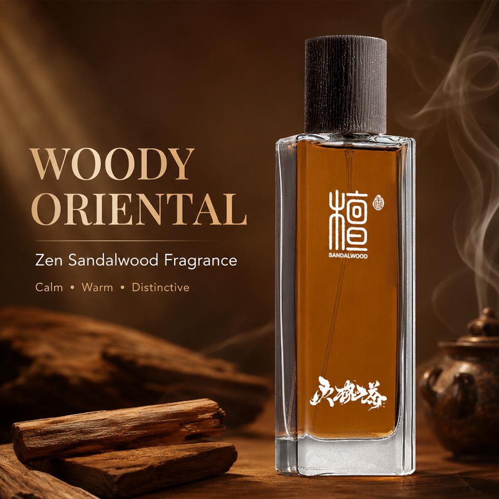 Sandalwood perfume, sandalwood temple flavor, burning incense, sandalwood road, light fragrance, high-grade fragrance, long-lasting fragrance
