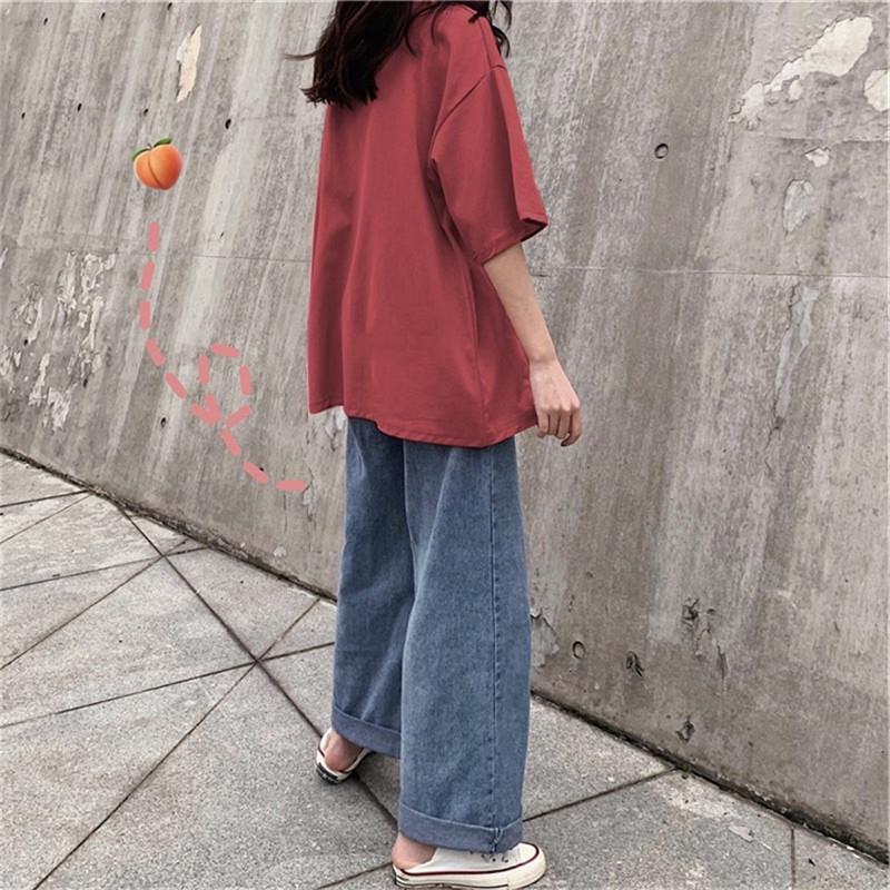 Letter printing short-sleeved T-shirt women's summer clothing Korean version of the new clothing student top, one piece is sent on behalf of others.
