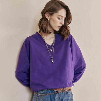 V Neck Loose Fit Sweatshirt Ze05qt400na