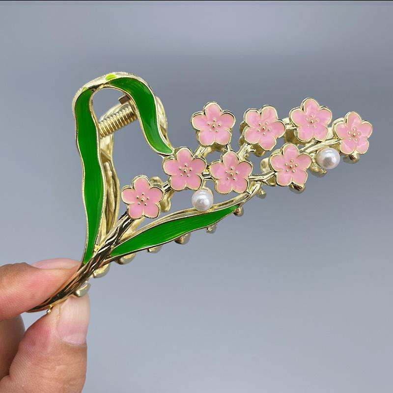 Elegante Metallblume Haarspange Klammer Koreanische Fee Strass Haar Krabbenklemme Haarspangen Für Frauen Süße Haarschmuck Ornament Geschenk