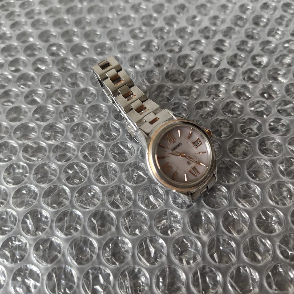 SEIKO Lukia Solar World Time Watch Management K26G [Working Condition] Radio-Controlled Women's 1B22-0AS0 (Working Condition) Code