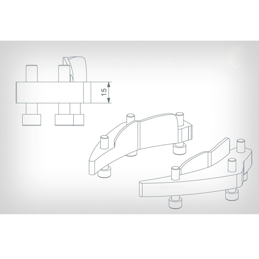 Motorcycle Aluminum Alloy Handlebar Risers 18mm Height Up Adapters For BMW K1600GT K1600GTL K1600 K 1600 GT L 1600GT GTL 12-2019