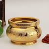 Small Ceramic Buddha Incense Burner with Golden Sand