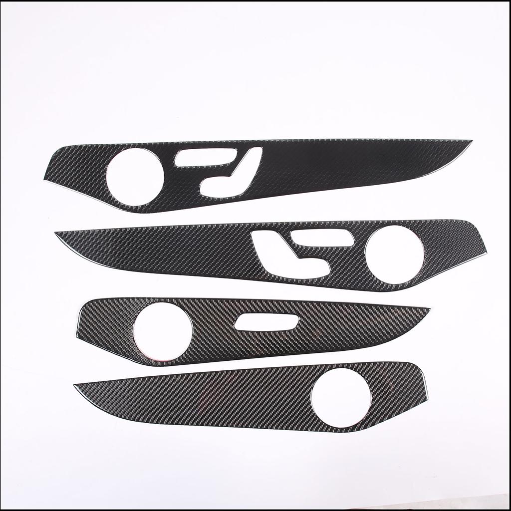 For Mercedes-Benz C-Class GLC W205 C180 2014-2020 Car Interior Doors Decoration Panel Cover Trim Soft Carbon Fiber Accessories