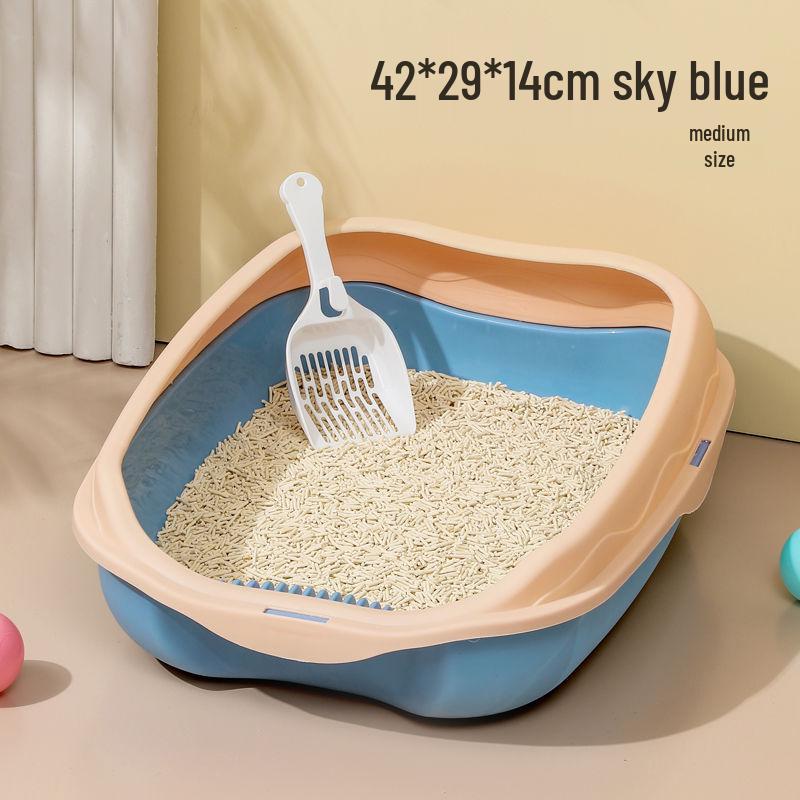Large Semi-Enclosed Deodorizing Cat Litter Box