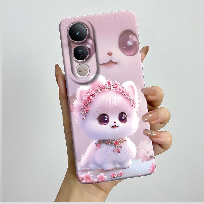 For Vivo V50 Lite 5G Phone Case Aesthetic Luxury Soft Silicone Shockproof Camera Lens Protective Back Covers Anti Slip Fundas
