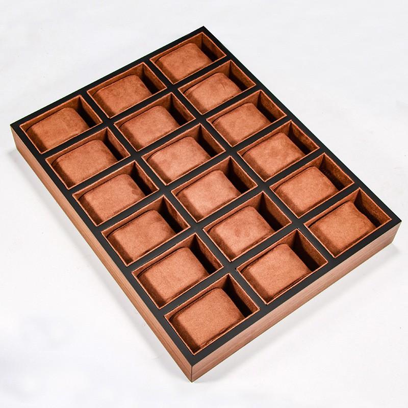 Wooden Watch Display Tray Organizer Case 6 12 18 Or 30 Timepieces Vintage Style Storage Rack