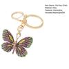 Yousheng Owl Keychain Enamel Charm Sparkling Rhinestone Car Key Ring for Women Wisdom Symbol Pendant for Bag