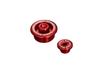 YOSHIMURA Service Hole Plug Set Monkey125(18-24)/CT125(20)/GROM(21-24)/C125(18-20/21)/Cross Cub110(22)/Super Cub110(19-24)/DAX125(23-25) Red YOSHIMURA