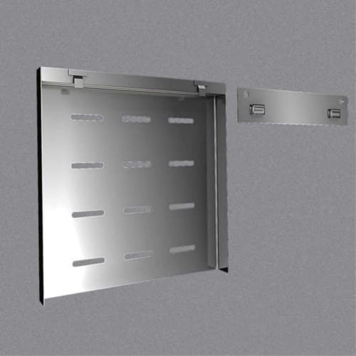 JBJSHHY Stainless Steel Knife Rack, Kitchen Knife Wall-Mounted Storage Box, Home Storage Rack, Knife Rack (Gun Gray)