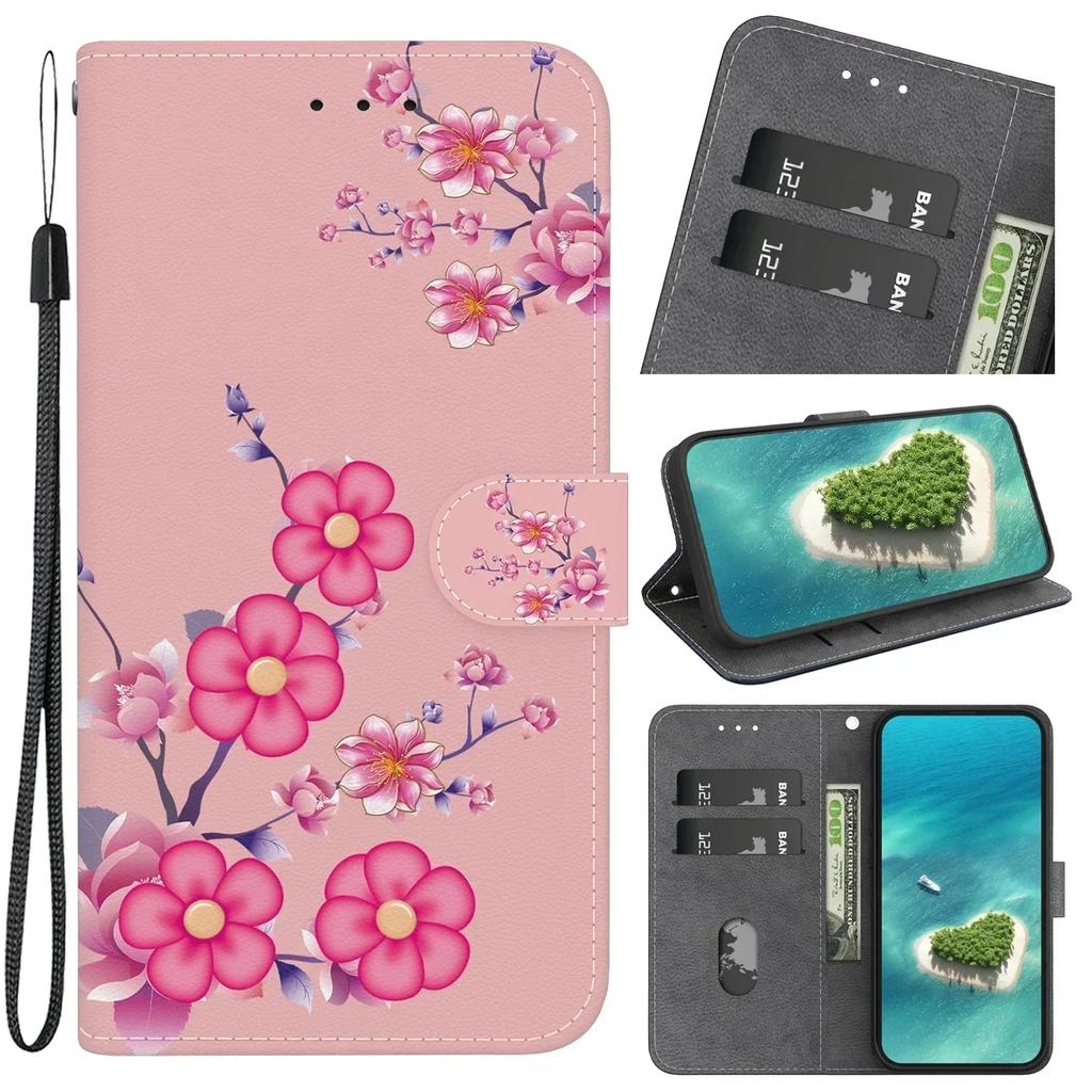 Stand Flip Wallet Case für Oneplus CE 3 2 Lite Nord 3 2T N30 N20 SE 4G ACE 2v CE4 5G Flip Bemaltes Muster Wallet Case
