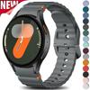 For Samsung Galaxy Watch 7 Band FE/5 Pro/6/4 Classic 44mm 40mm No Gap Sport Silicone Belt Bracelet Correa Galaxy Watch 7 Strap