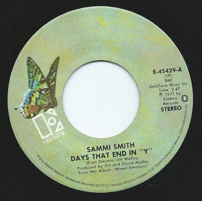7inch Record SAMMI SMITH - Days That End In "Y" / Hallelujah F E45429 Elektra 1977 US Folk Used