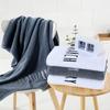 Pure Cotton Bath Towel Embroidery Month White Gray Large Bath Towel Thickened Soft Water Absorption Without Hair Loss Creative Embroidery