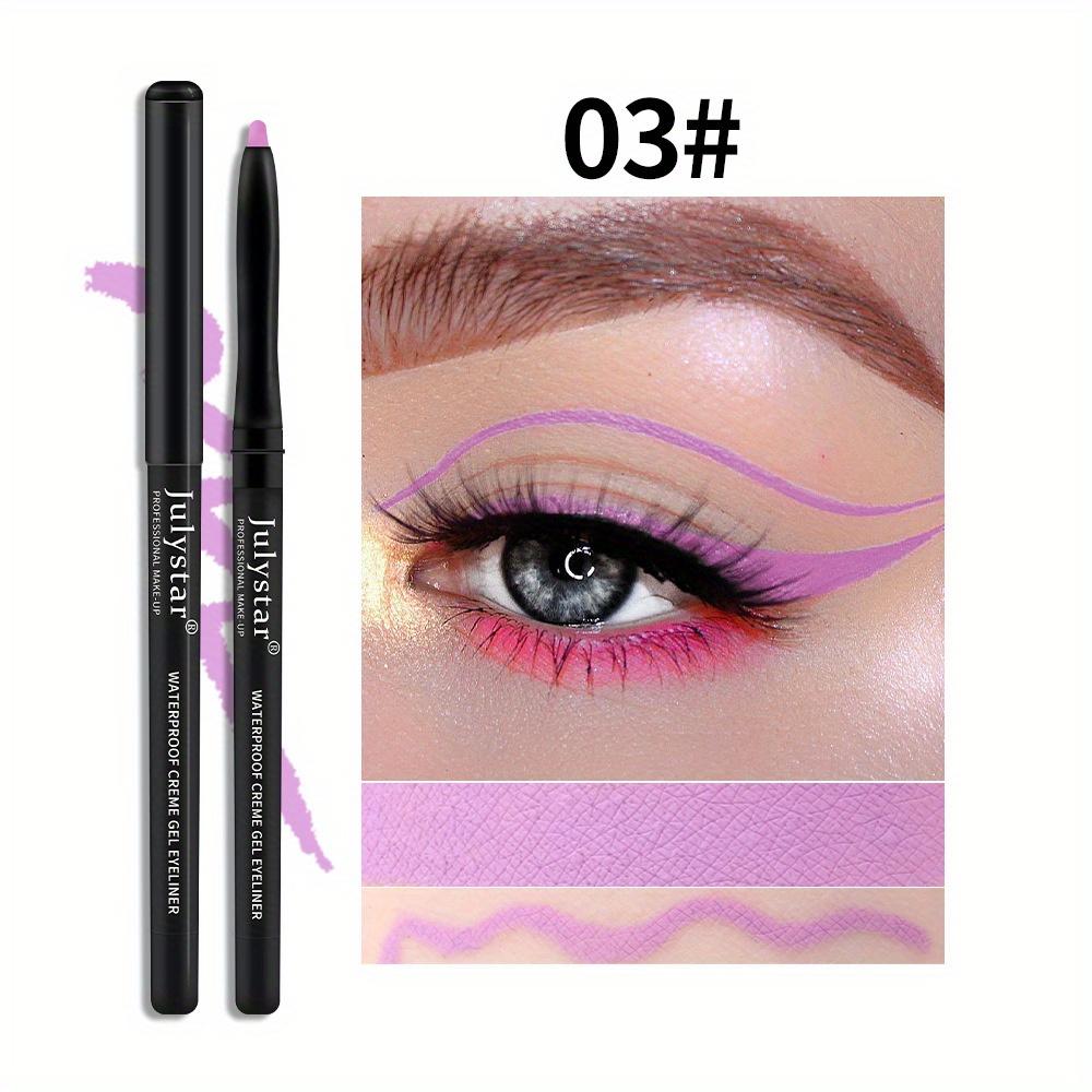 Color Eyeliner Glue Pen Very Fine Eyeliner Pen Waterproof and Oil-proof Non-smudged Lasting Eyeliner