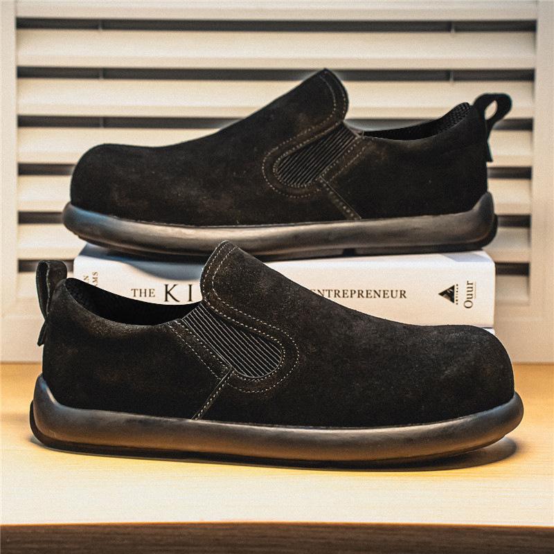 

Men s shoes 2025 spring new comfortable non-slip wear-resistant versatile convenient one-pedal comfortable casual sports lazy shoes 44