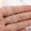 European Bestseller: Exquisite Herringbone Wishbone Necklace - Simple, Stylish, Versatile.