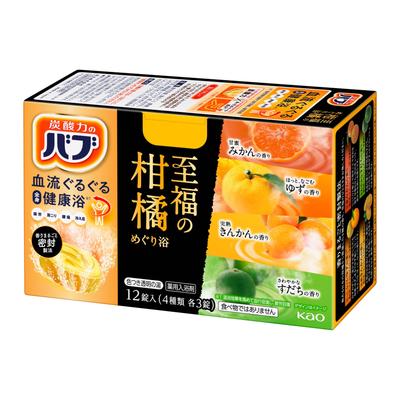 Bub Bath Salt Delightful Citrus Collection 12 Tablets (4 Varieties, 3 Each)