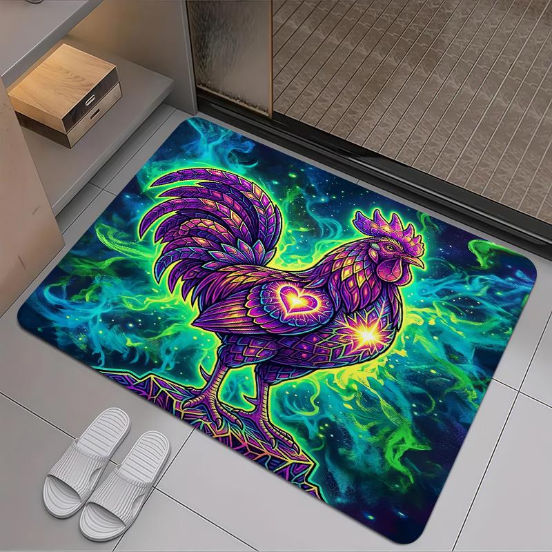 2025 New RoosterCarpet Rug for Living Room Bedroom Home Sofa Decoration,Kids play Non-slip Floor Mat