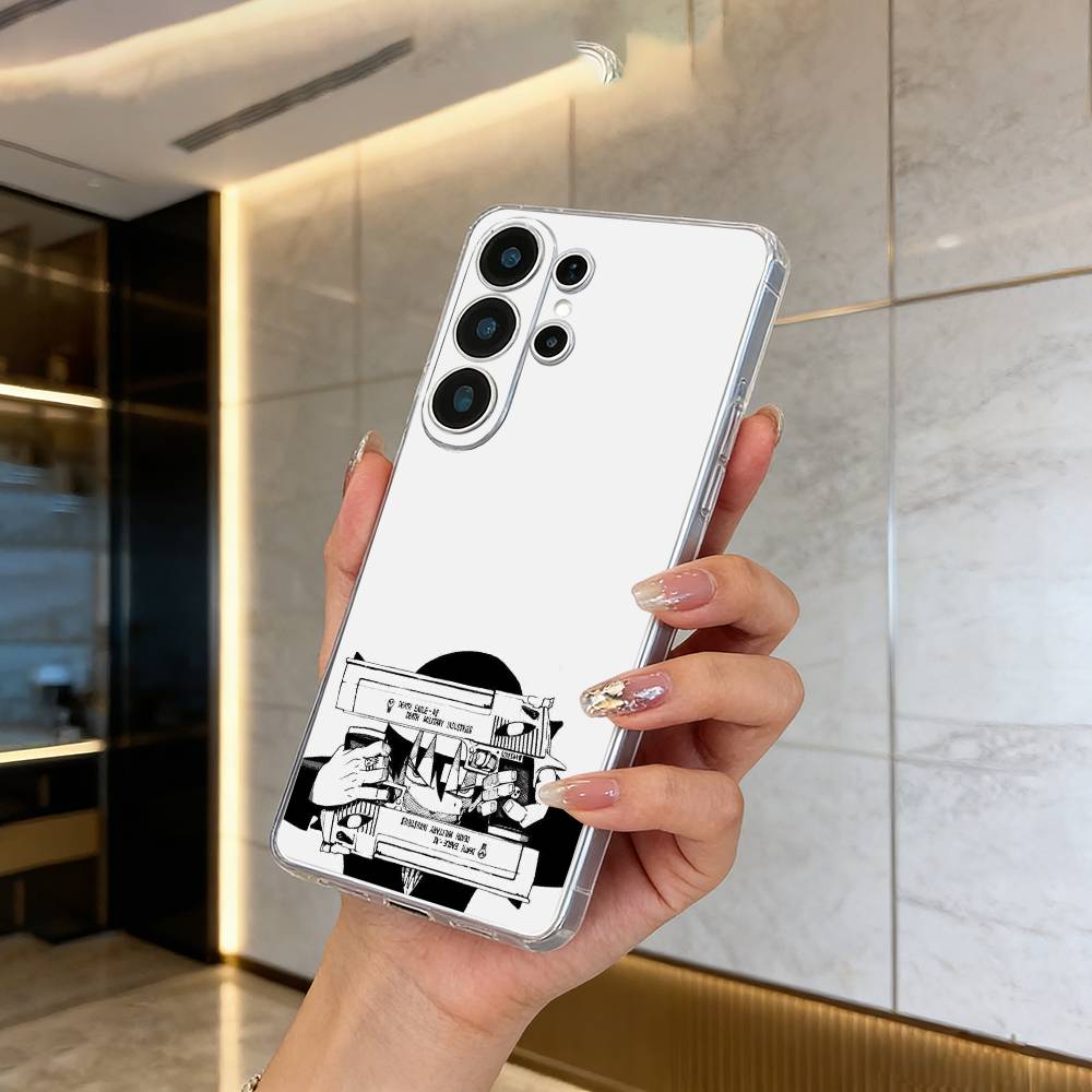 Anime-S-Soul -E-Eater Clear Soft Silicone Phone Case forSamsung S25, S24, S21, S22, S23, S30, Ultra, S20, Plus
