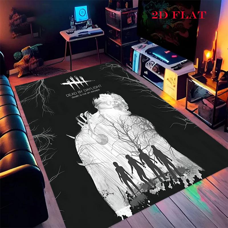Tappeto Dead by Daylight per Soggiorno Camera da Letto Casa Decorazione Divano, Tappetino Antiscivolo per Giochi Bambini