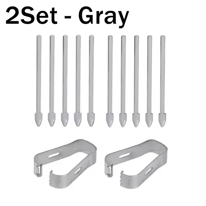 Touch Stylus S Pen Tips Replacement Nibs with Clip for Samsung Galaxy S24 S24Ultra Tab S9 S9U S9Fe S Pencil Metal Spare Nib