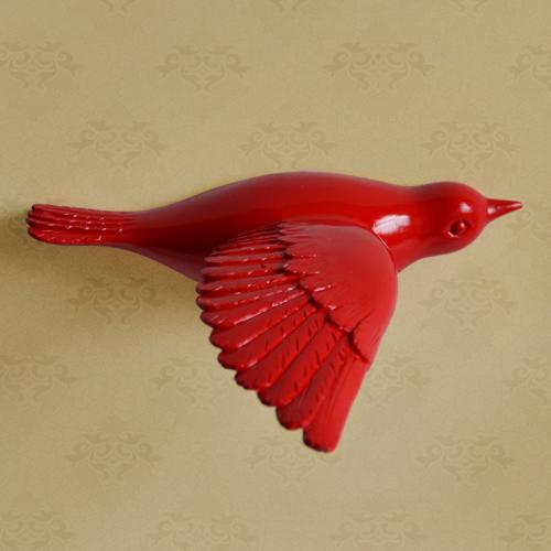 Creative Resin Little bird Wall decoration 3D Home decor wall hangings Decorative accessories Modern crafts Background wall