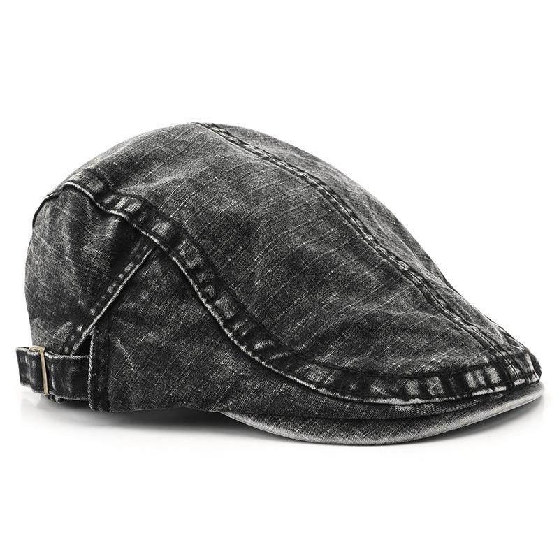 Women's Washed Forward Cap Men's British Outdoor Sports Casual Sun Hat Beret