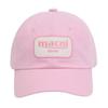 Macni Y2K LOGO PATCH BALL CAP_PINK