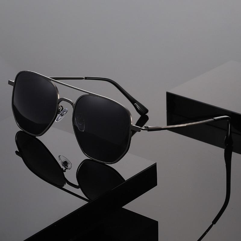 New Classic Frog-Eye Sunglasses Metal Double-Bridge Stylish UV400 Shades Eyewear for Fishing and Driving Outdoor Travel Eyewear