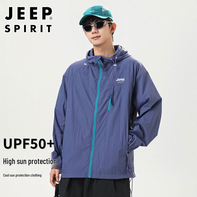 JEEP SPIRIT Unisex UV Protection Ice Feel Outdoor Jacket