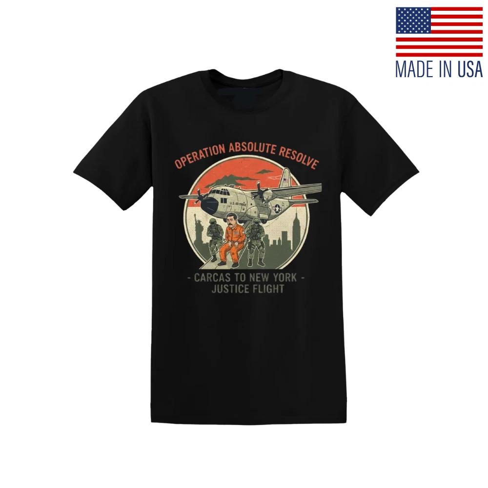 Operation Absolute Resolve Political Satire Illustration Reprint T-Shirt L