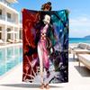 Anime Samurai Warrior's Journey Beach Towel, Microfiber Beach Towel, Perfect For Pool, Beach, Travel, Home Decor Beach Party Fan Gifts