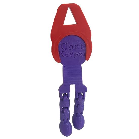 

Yousheng 3D-печатный держатель для четвертака для тележек Aldi, держатель для 25 центов, альтернативный жетон для продуктовой тележки, шарнирная фигурка фиолетовый