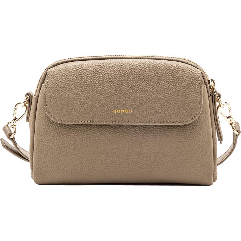 

Honggu Women s Genuine Leather Mini Crossbody Bag