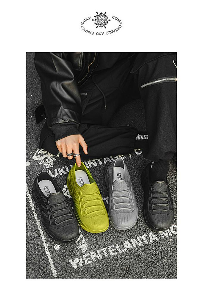 Wasserdichte, rutschfeste Niedrigschaft-Gummistiefel für Herren - Bequeme, verschleißfeste Schuhe für Frühling und Herbst. Ideal für den Freizeitgebrauch und die Arbeit.