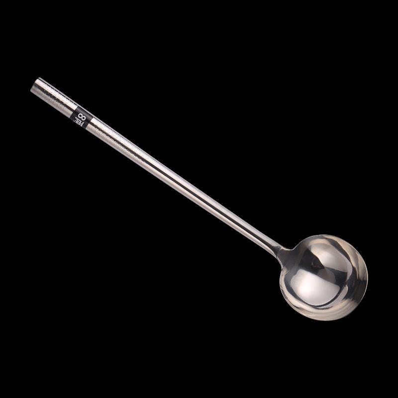 Stainless Steel Long-handled Large Chef's Wok, Thickened Strainer, Spatula, Rice Spoon, Special Serving Spoon for Canteens