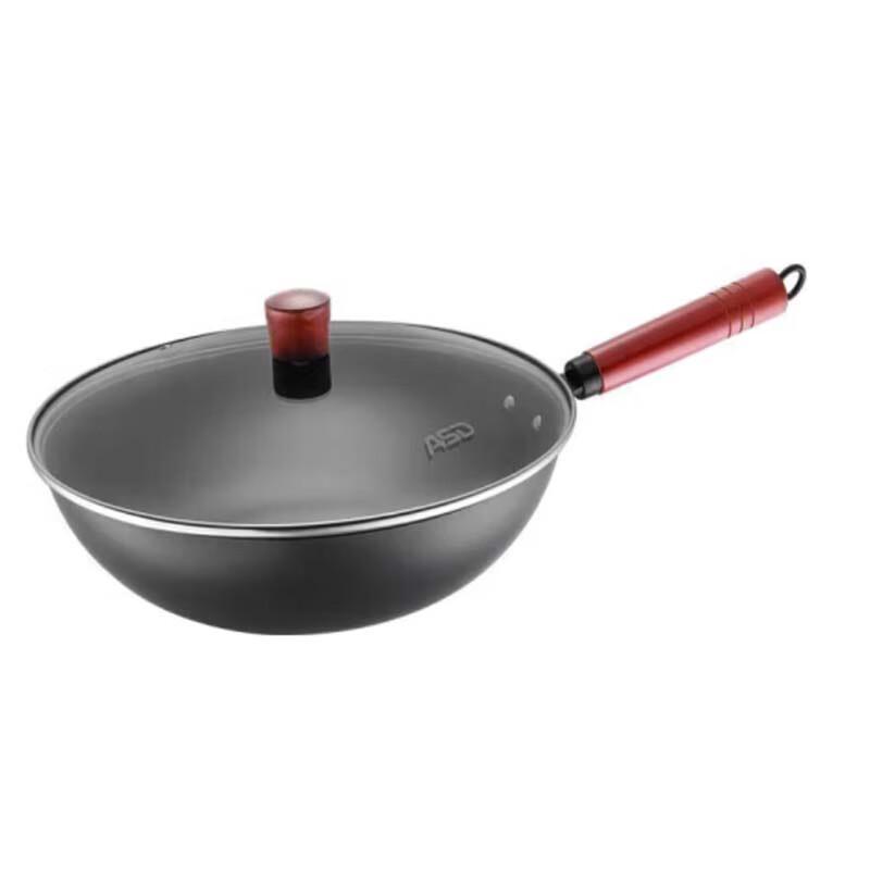 Aishida 32cm Fine Iron Non-stick Wok