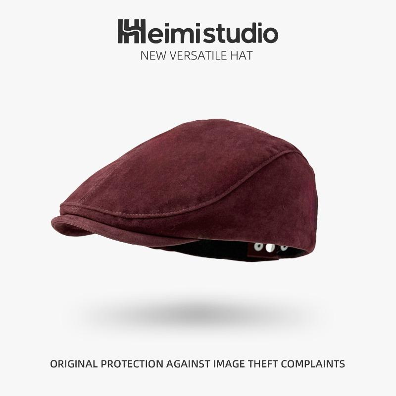 25 autumn and winter new retro forward hat children's high-quality woolen versatile cap casual versatile