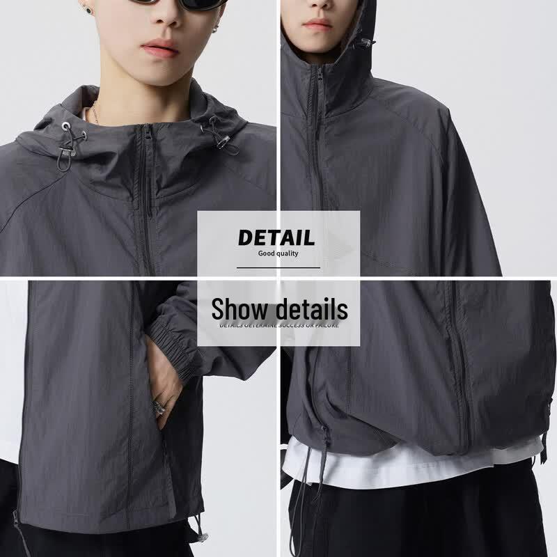Baleno Men's S&K Series Lightweight Hooded Sun Protection Jacket