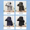 Men Fan Hat With Solar Panel Wide-Brimmed Shawl Fishing Hat Solar Usb Charging Uv-Protection Outdoor Hat