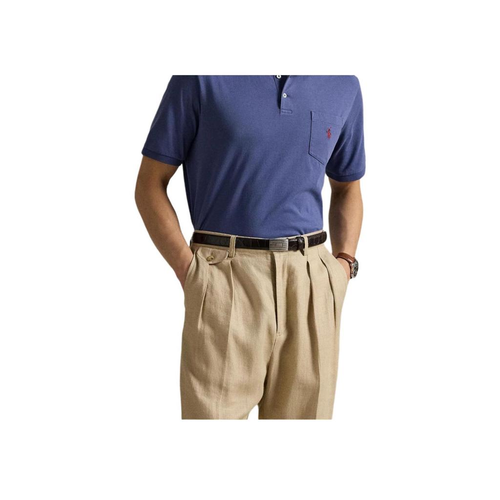 Polo Ralph Lauren Washed Cotton Knit Logo Polo Shirt Men tops 710979252005