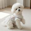 Comfortable Plaid Pet Dress Fashion Dog Vest Dress Adorable Pet Clothes  For Dogs Cats