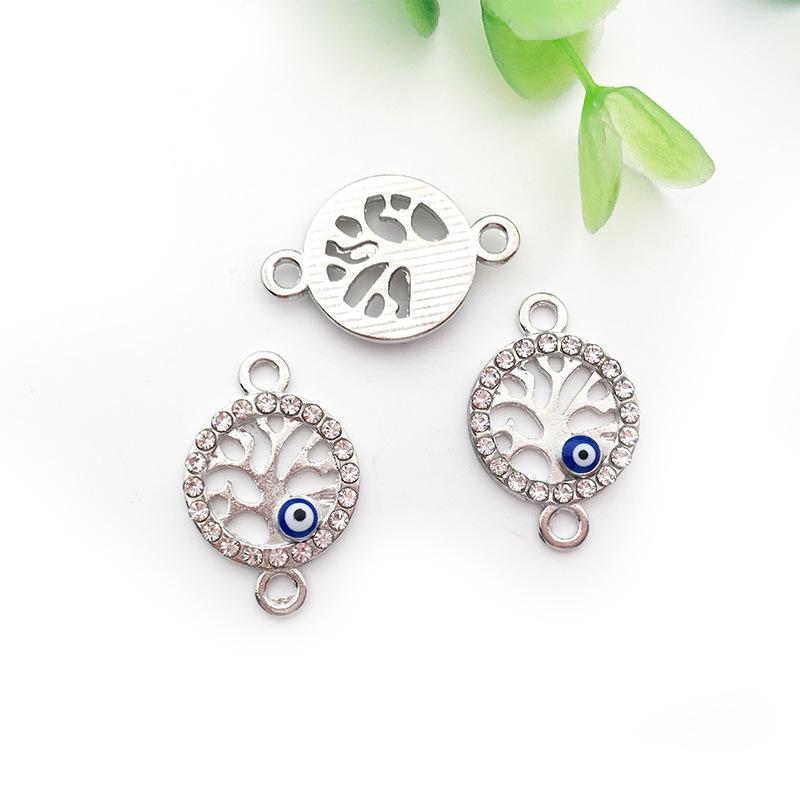 Evil Eye Charms with Butterfly & Starfish Connectors for DIY Jewelry Bracelets & Necklaces