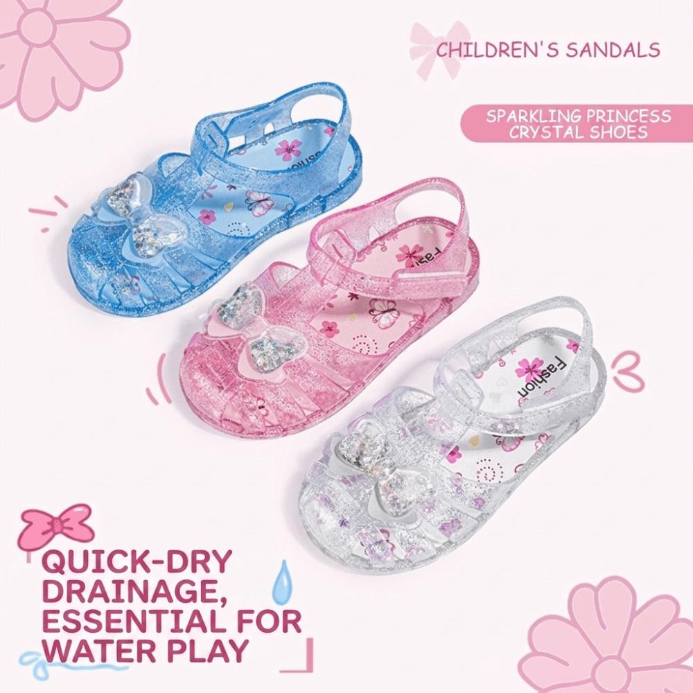 1 Pair Lightweight Girls Sandals Breathable Girls Summer Sandals Glitter Party Outfits