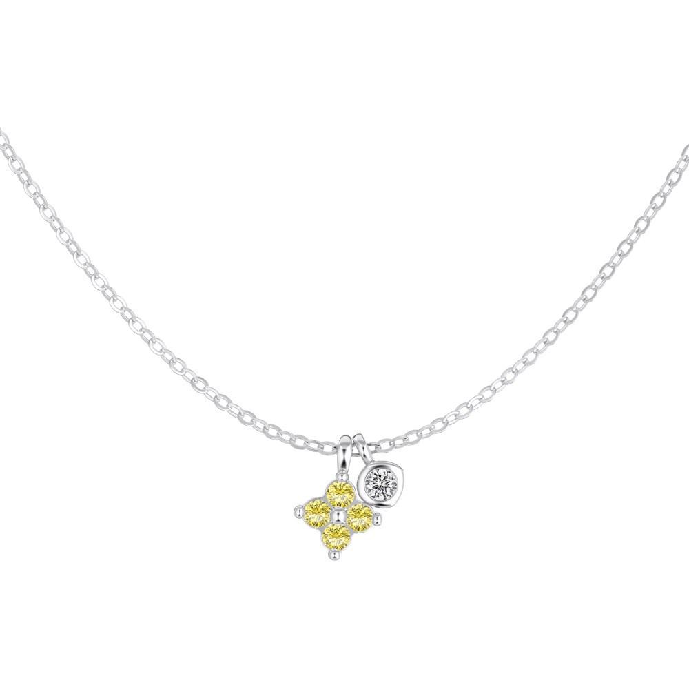 Exquisite S925 Sterling Silver Four-Leaf Clover Necklace – Elegant Dopamine Light Luxury for Women Sterling Silver 925