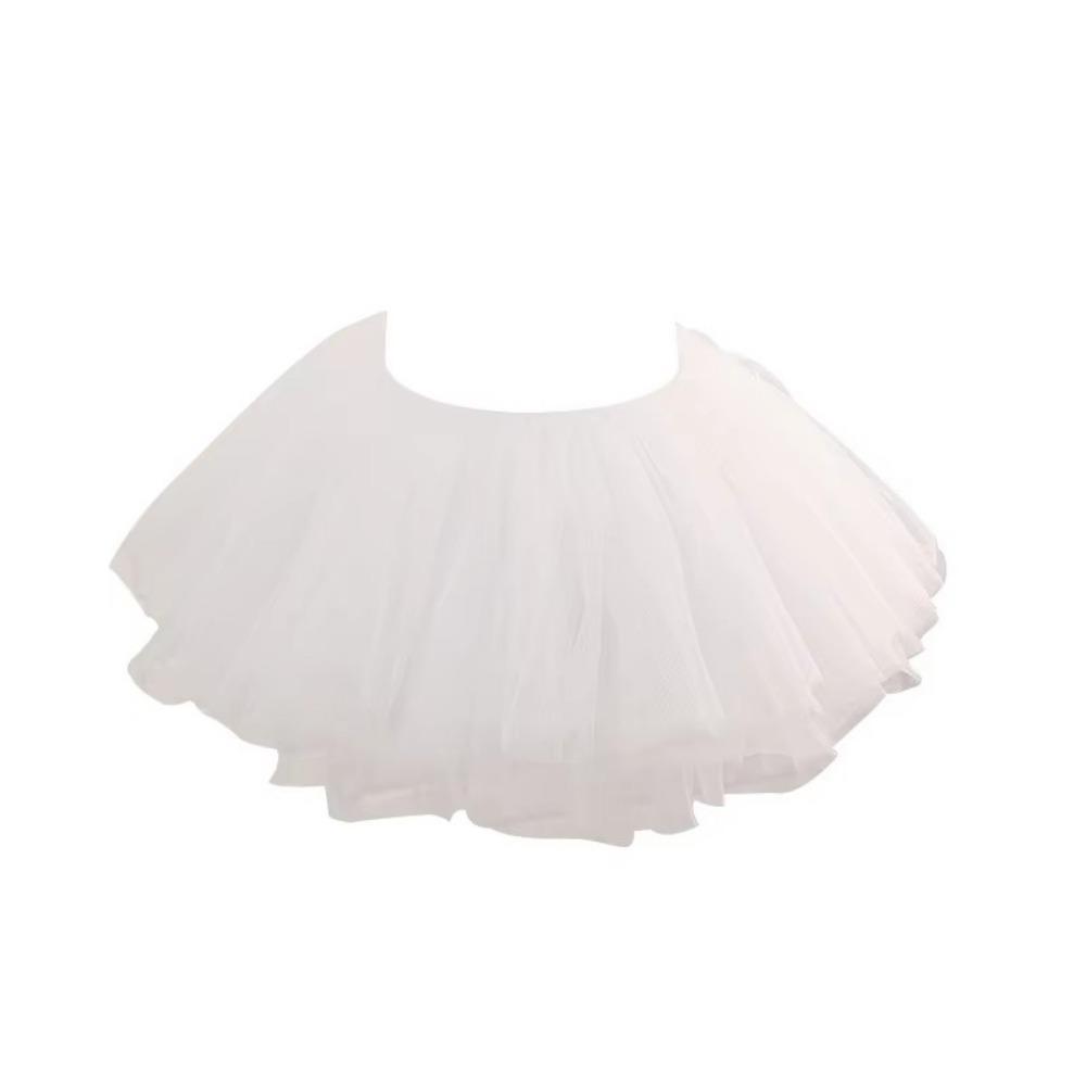 Short Bridal Boneless Petticoats Super Stuffed Tulle Dress Lolita Underskirt  Wedding Accessories