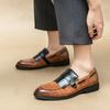 Fashion New Arrival Gentleman Two-tone Patchwork Tassels Patent Leather Shoes Male Monk Strap Wedding Casual  Formal Dress Footwear